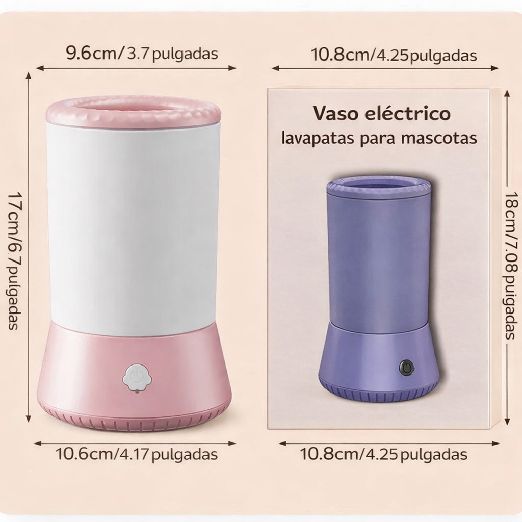 Limpiador Eléctrico de Patas para Perros